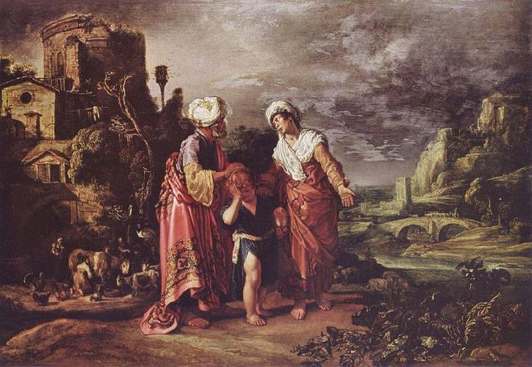 Pieter Lastman Abschied Hagars oil painting image